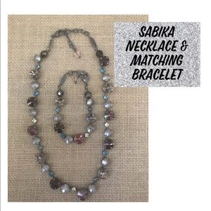 Sabika matching bracelet and necklace